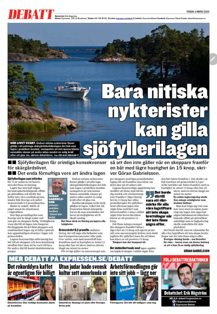 Debattartikel Expressen 2025-03-04